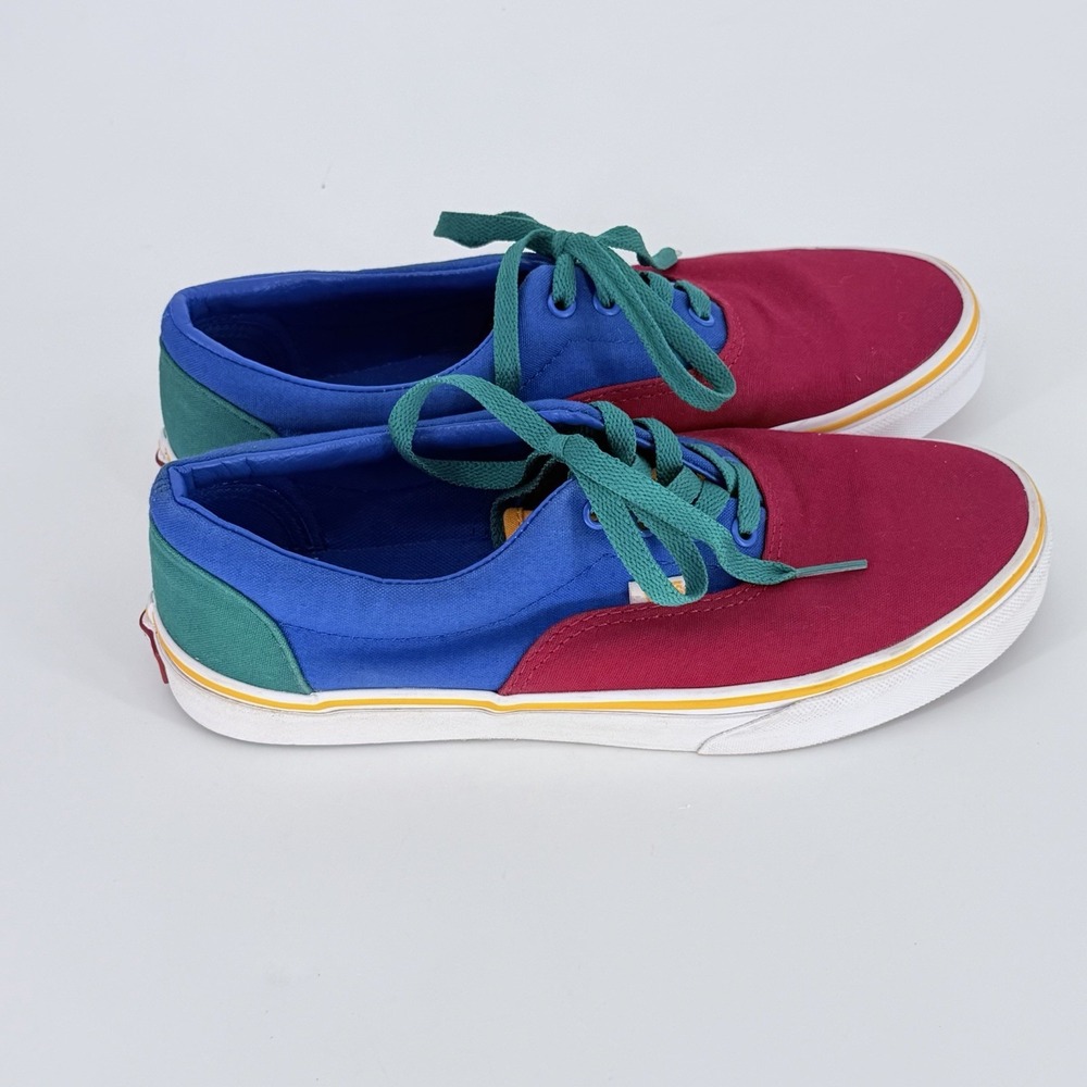 Vans Era Colorblock Canvas Sneakers Kids US 6.5 Lapis Blue Red w/ Box - Picture 5 of 12